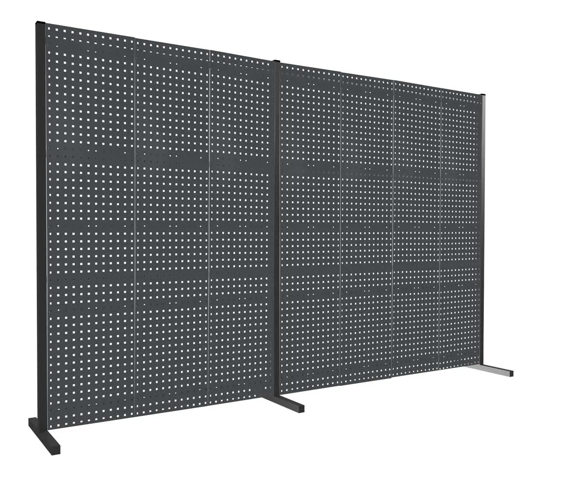 Das ?RasterPlan Trennwandsystem von Kappes Systeme GmbH bietet flexible Raumaufteilung mit Doppelfeld 180?, ideal f?r industrielle Anwendungen in RAL 7016.