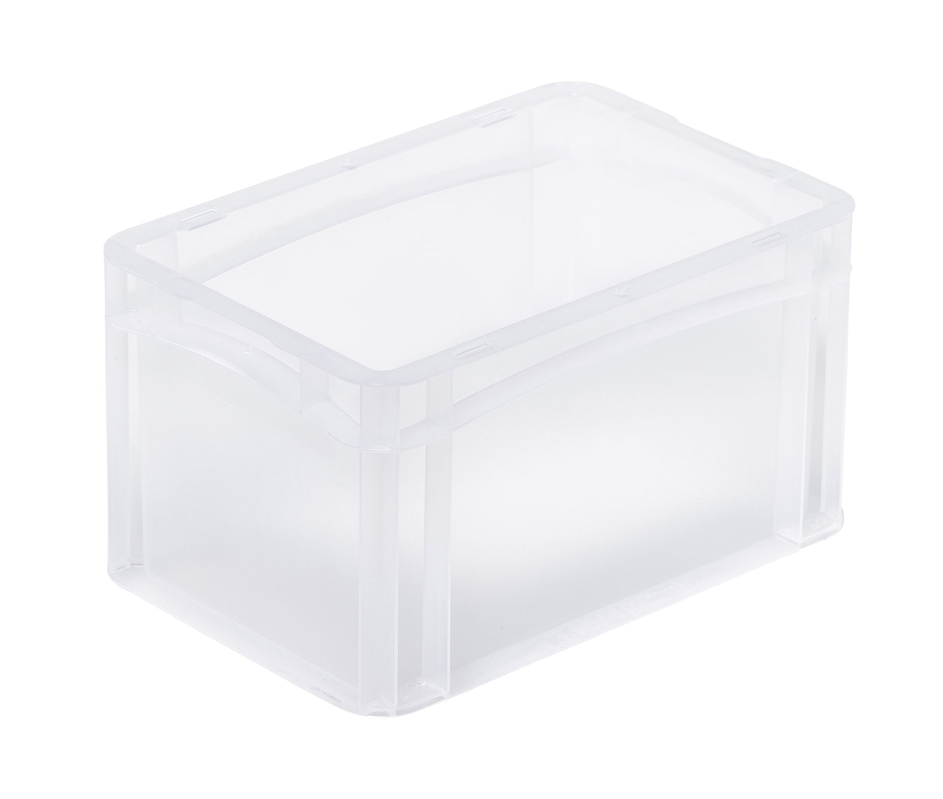 Container basicline, closed handle, 300x200x170 mm, translucent colour