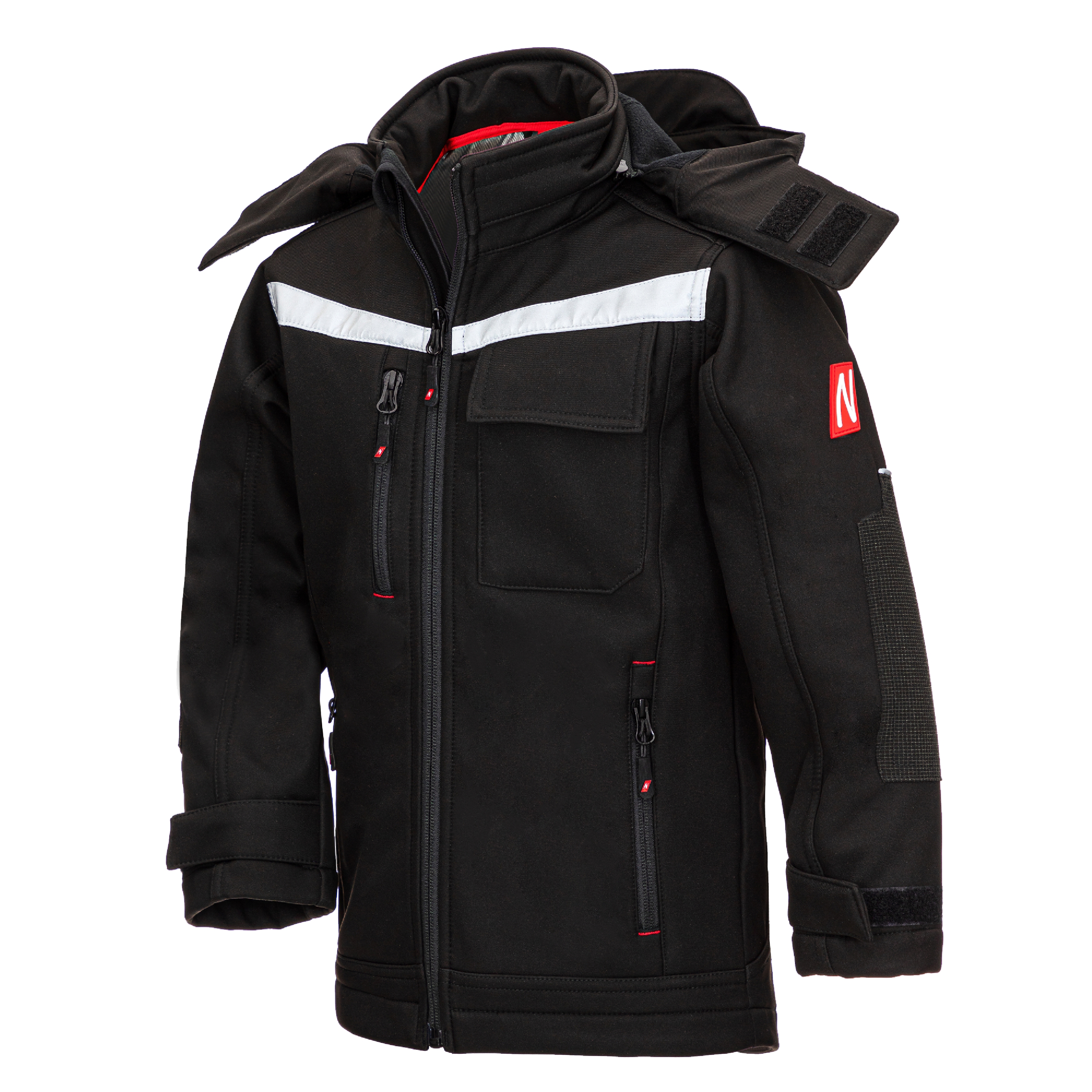 NITRAS MOTION TEX KIDS, softshell jacket, black NITRAS MOTION TEX KIDS, softshell jacket, black
