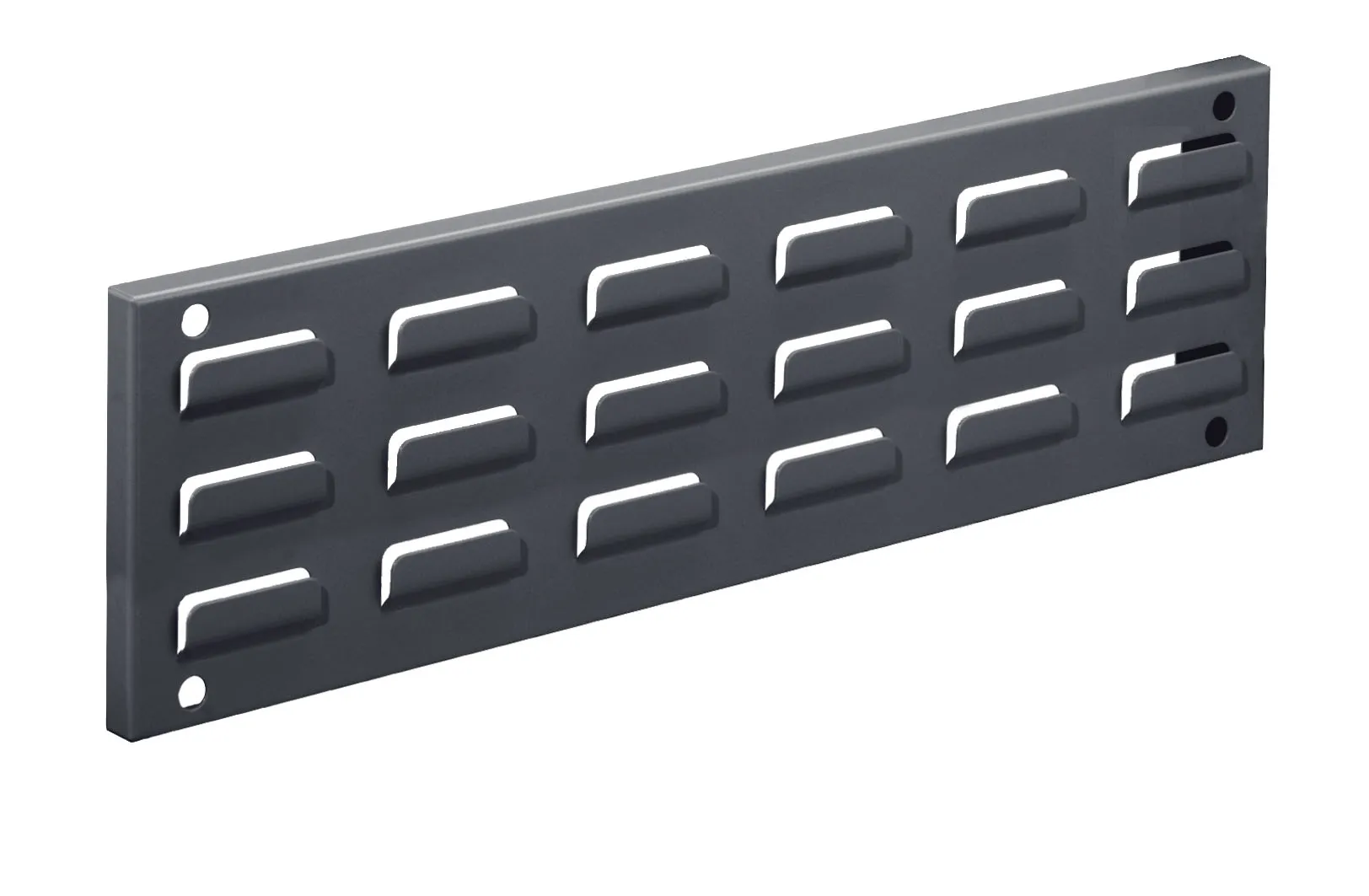 RasterPlan Wandschiene Schlitzplatte von Kappes Systeme: Robuste, anthrazitgraue L?sung (460x140 mm) zur flexiblen Werkzeugorganisation am Arbeitsplatz.