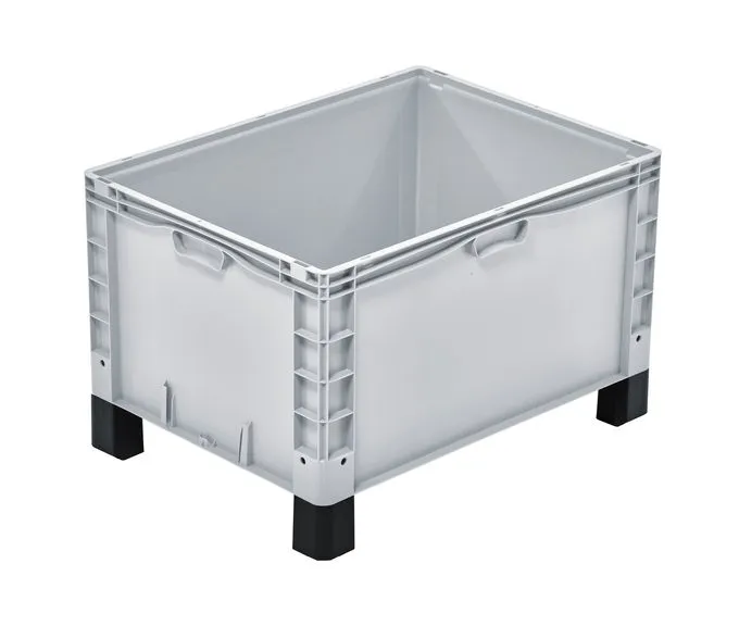 Der Bekuplast Gro?beh?lter 800x600x520 mm aus PP-C bietet 168 Liter Volumen, geschlossene Seiten, stabile F??e und ist ideal f?r industrielle Lagerung und Transport.