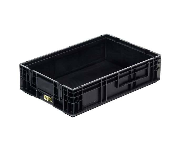 ESD-Behälter 600x400x147 mm, VDA-RL-KLT 6047 ESD, Farbe schwarz