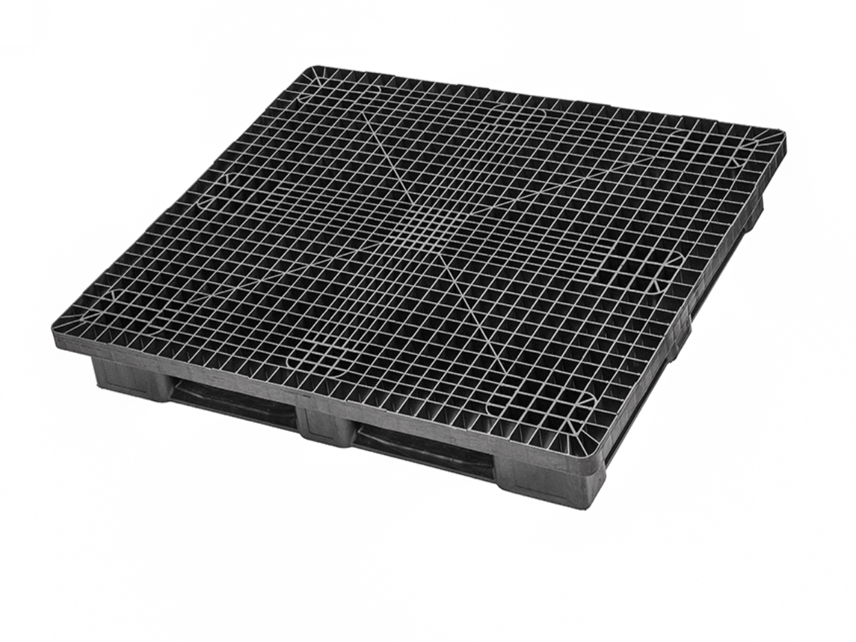 Kunststoffpalette Schwerlastpalette heavy, 1300x1100x160 mm TIDUS heavy 1311 3R – Ansicht 2