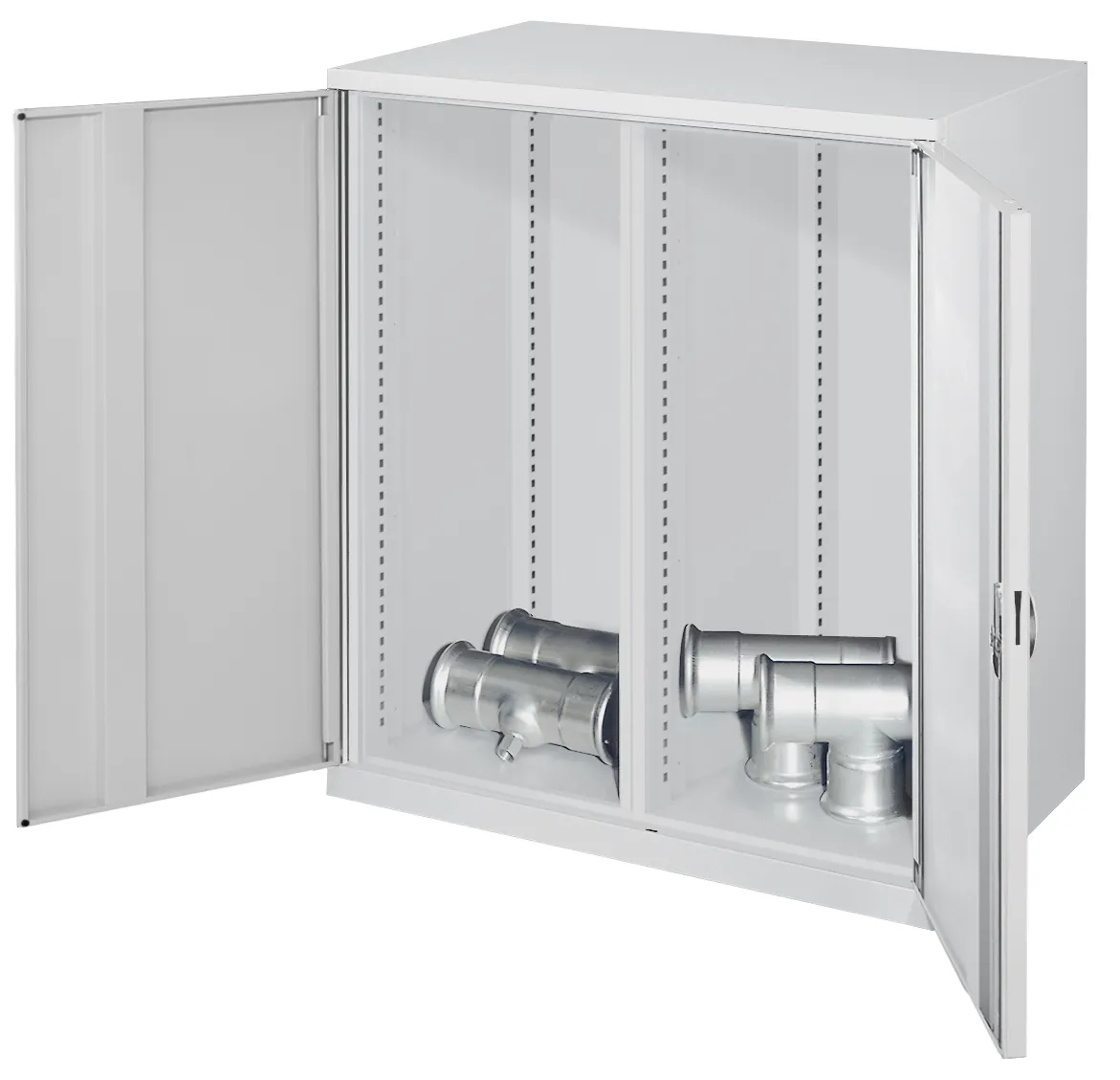 Der Schwerlast-Beistellschrank Modell 70 von Kappes Systeme GmbH ist robust und flexibel, mit verstellbaren Fachb?den und sicherem Zylinderschloss f?r industrielle Lagerung.