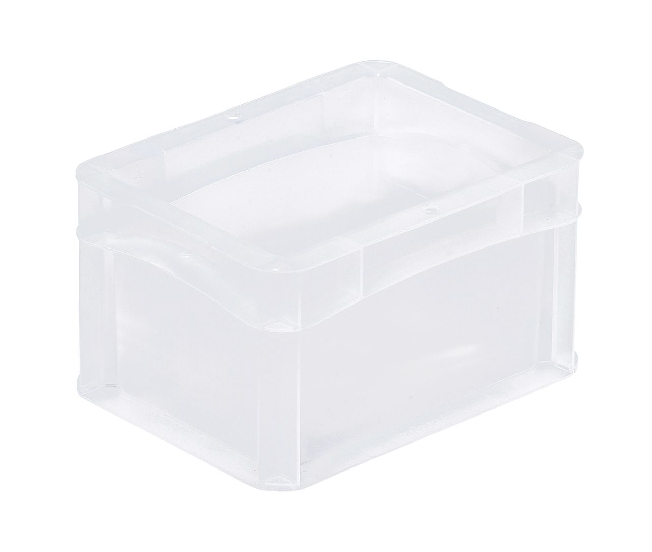 Shopbild Container basicline closed, closed handle, 200x150x120 mm, translucent colour