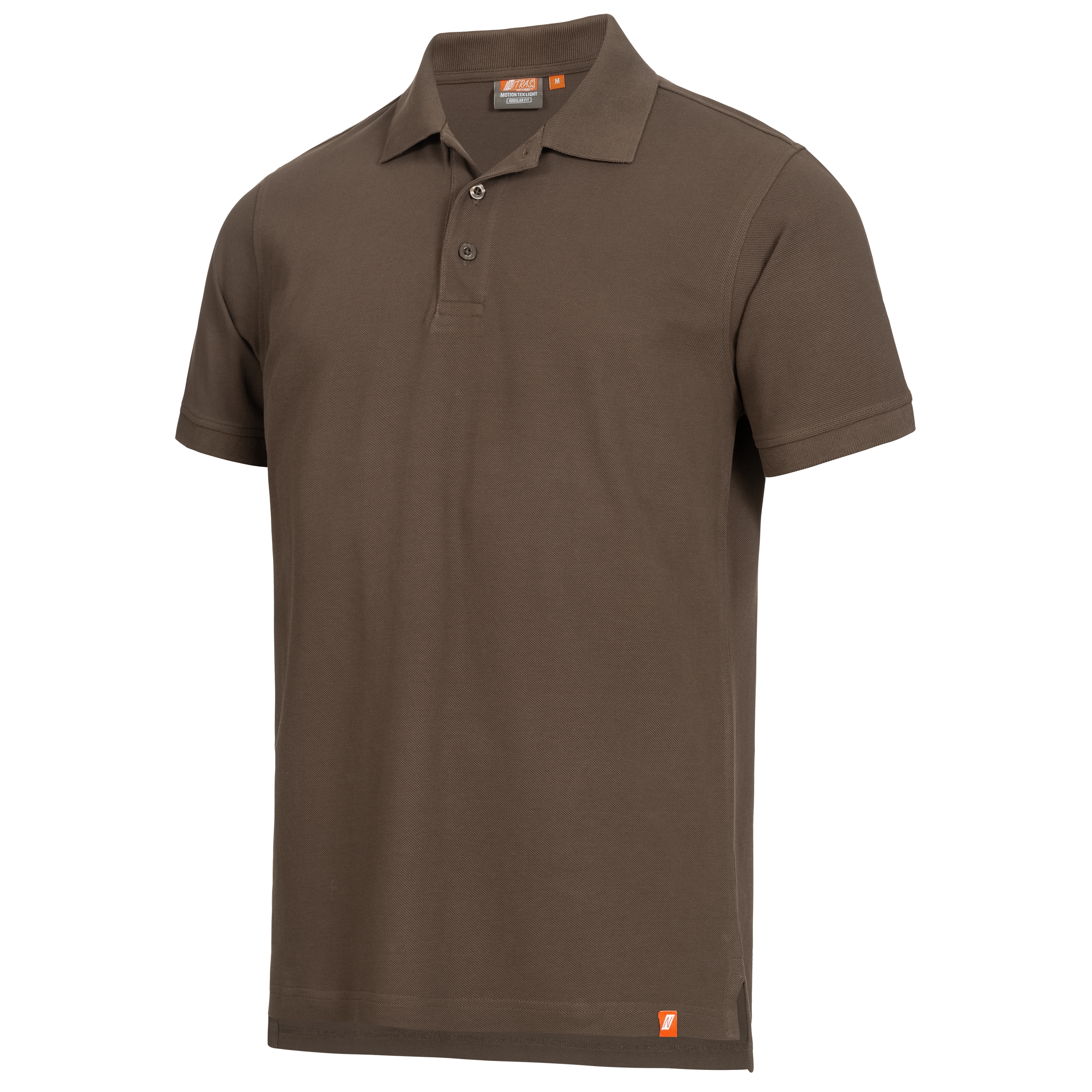 NITRAS MOTION TEX LIGHT, Poloshirt, braun (Farbcode: 5000), vorgewaschen, Polokragen, 100% Baumwolle, 200g/qm, EN 13758-2 (mit Ausnahme von Weiß und Hellgrau), STANDARD 100 by OEKO-TEX®
