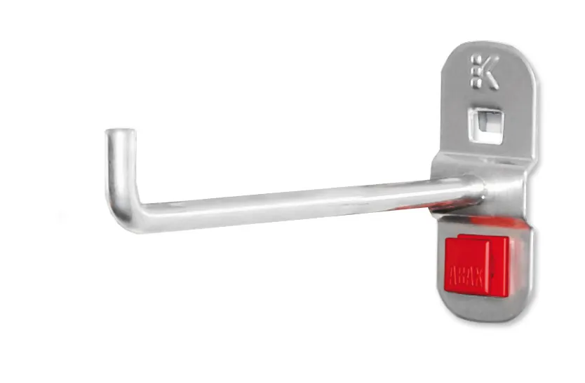 ABAX® Werkzeughalter, 125 mm, Alufarben: Innovatives, werkzeugloses Befestigungssystem für flexible und sichere Werkzeugorganisation mit ®RasterPlan-Kompatibilität.