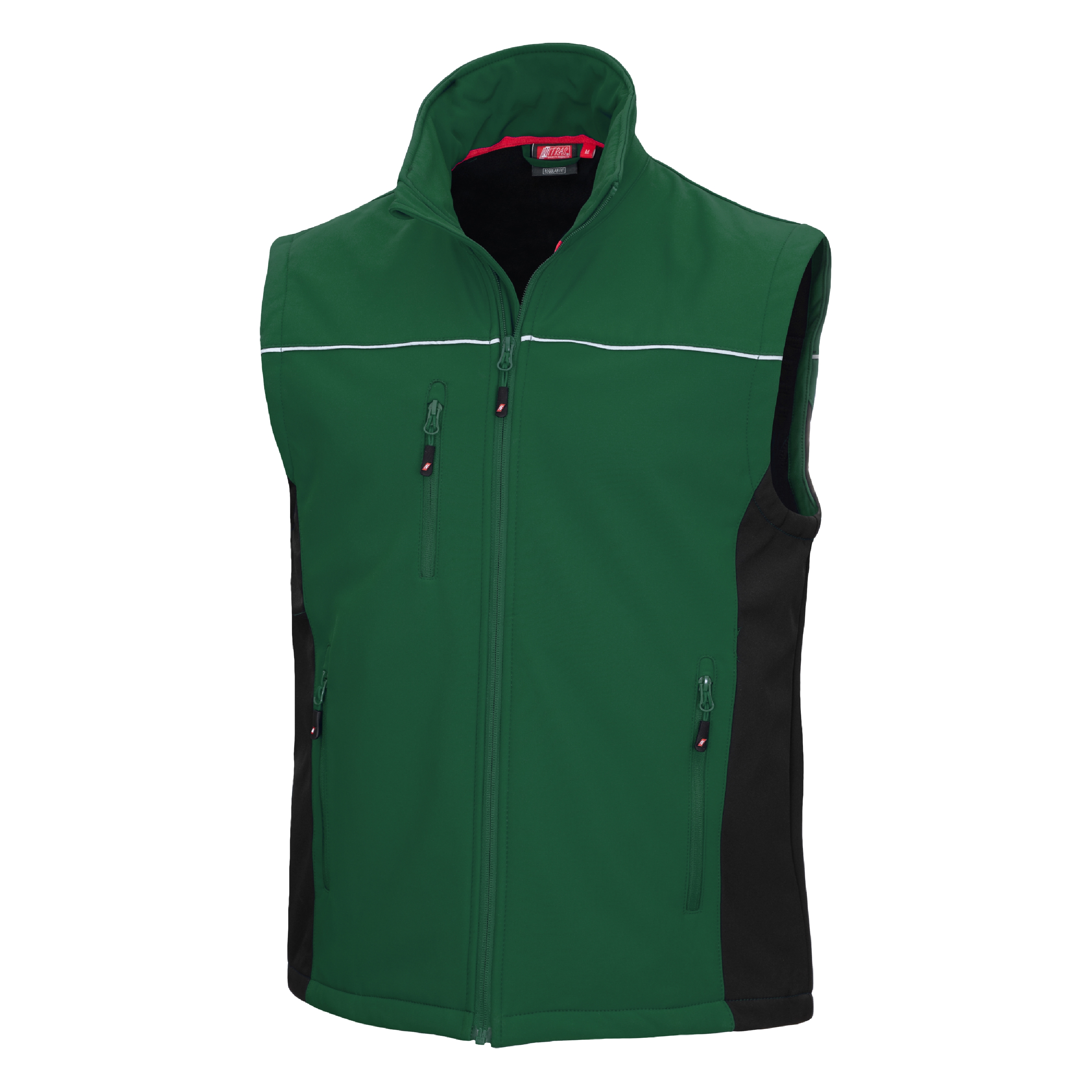 NITRAS MOTION TEX LIGHT, Softshellweste, grün / schwarz