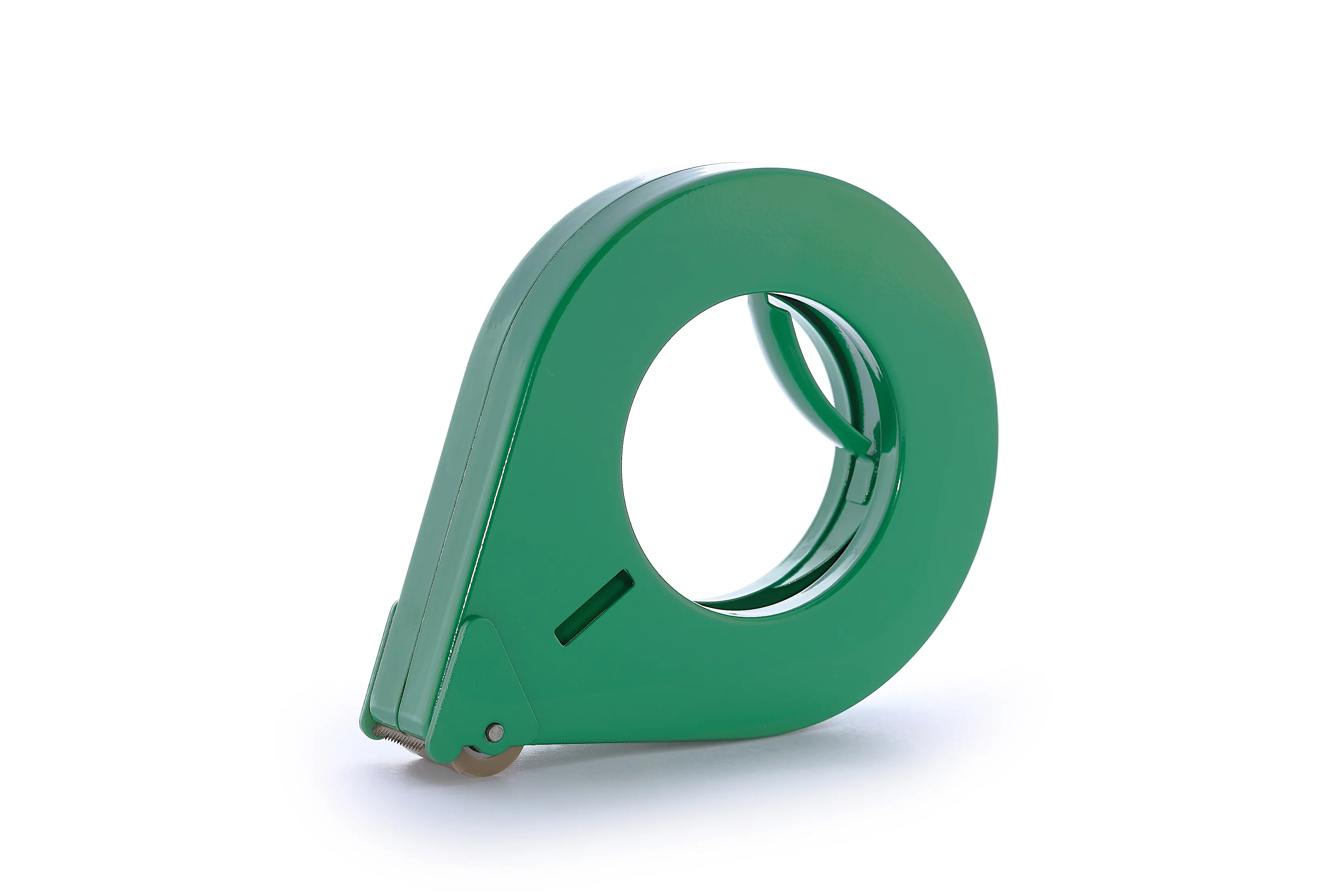 Der grüne Handabroller D2/25 TN von Traydon GmbH bietet mit 142 mm Durchmesser und 25 mm Rollenbreite eine sichere, leichte und präzise Verpackungslösung.