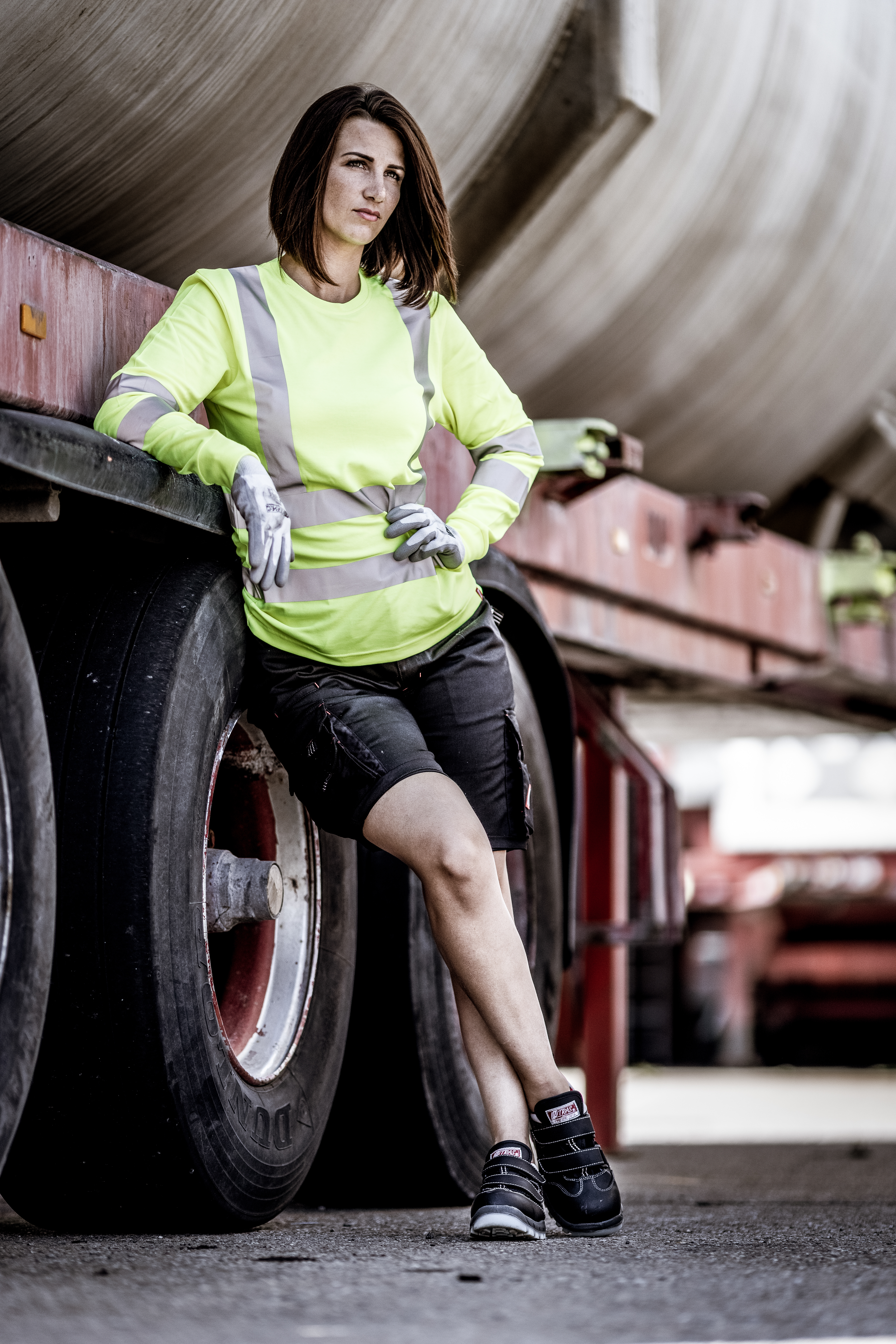 NITRAS MOTION TEX VIZ, Warnschutz-Langarmshirt, EN ISO 13688, EN ISO 20471, EN 13758-2