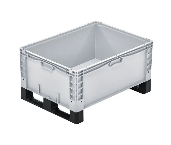 Gro?beh?lter von Bekuplast mit Kufen, R?dern und F??en f?r flexible Logistik. In 320 und 420 mm H?he, unmontiert als Set geliefert, leicht transportierbar.