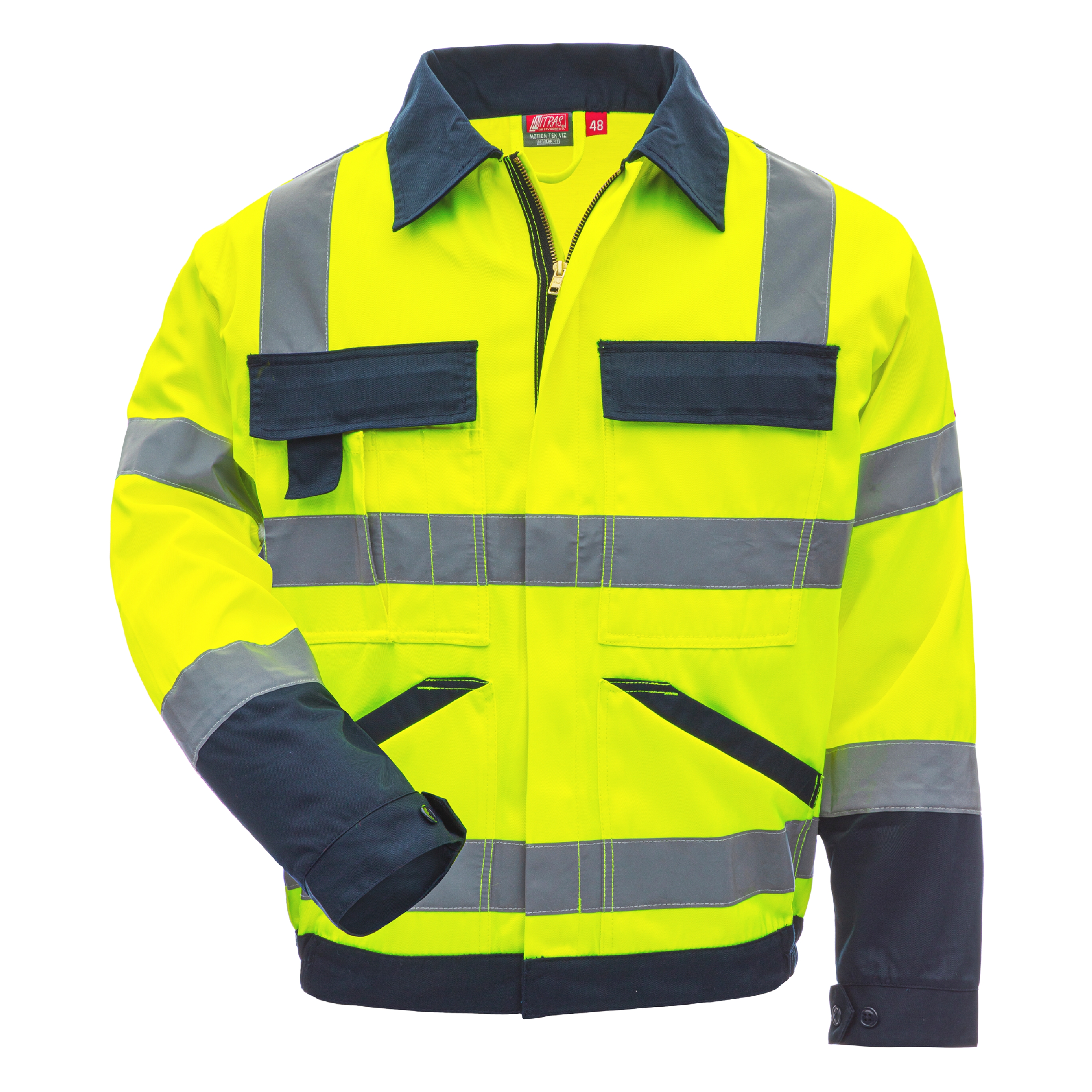 NITRAS MOTION TEX VIZ, Warnschutz - Arbeitsjacke, EN ISO 13688, EN ISO 20471