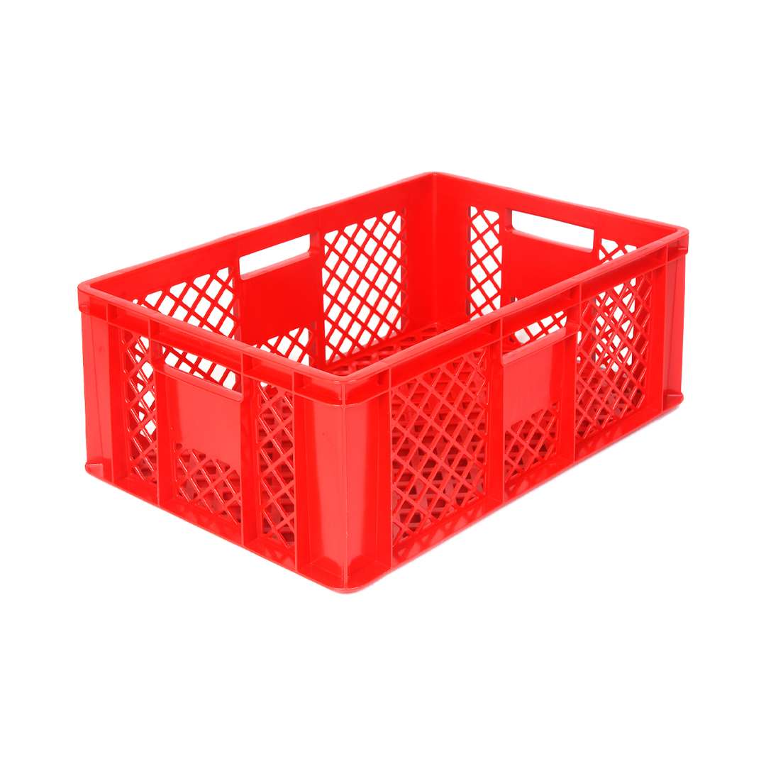 Transport basket 600x400x240 mm, colour: red