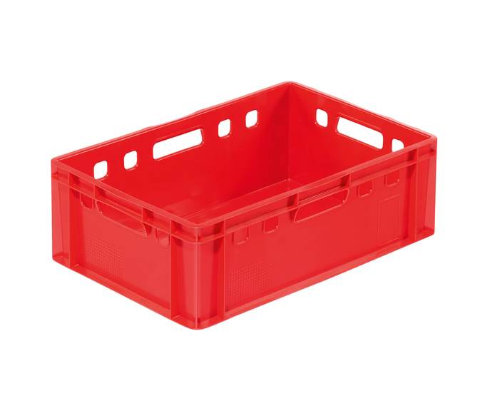 Euro-Fleischbehälter 600x400x200 mm, E2, Farbe rot