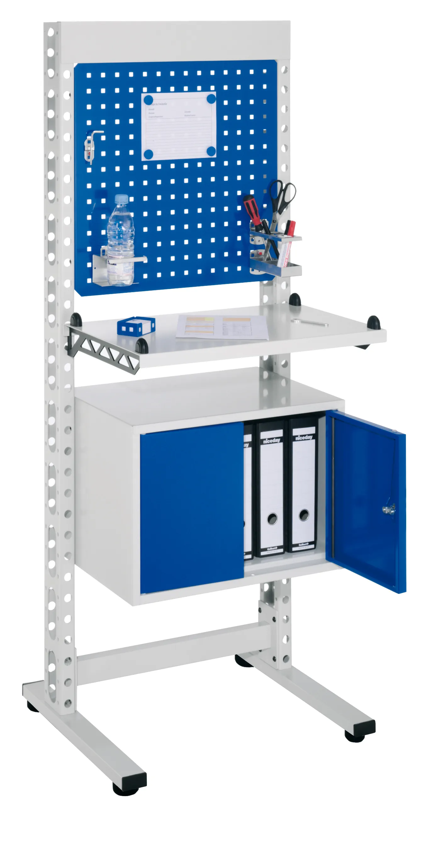 Der ErgoPlus Steharbeitsplatz von Kappes Systeme GmbH bietet Effizienz und Flexibilit?t mit robustem Design, modularer Anpassung und ergonomischer Gestaltung.