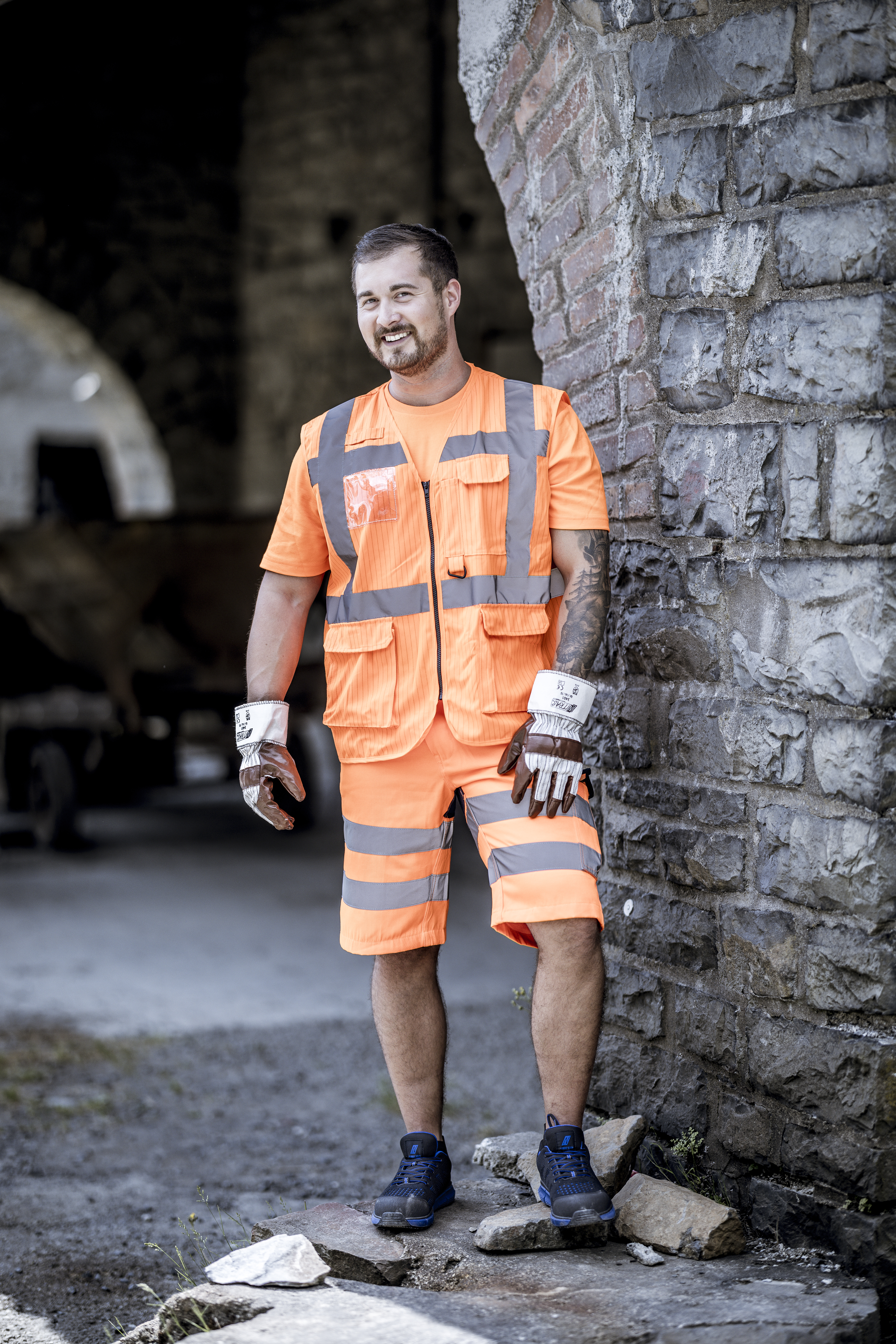 NITRAS Warnschutz-Weste, neongelb (Farbcode: 4000), EN ISO 13688, EN ISO 20471, EN 1149
