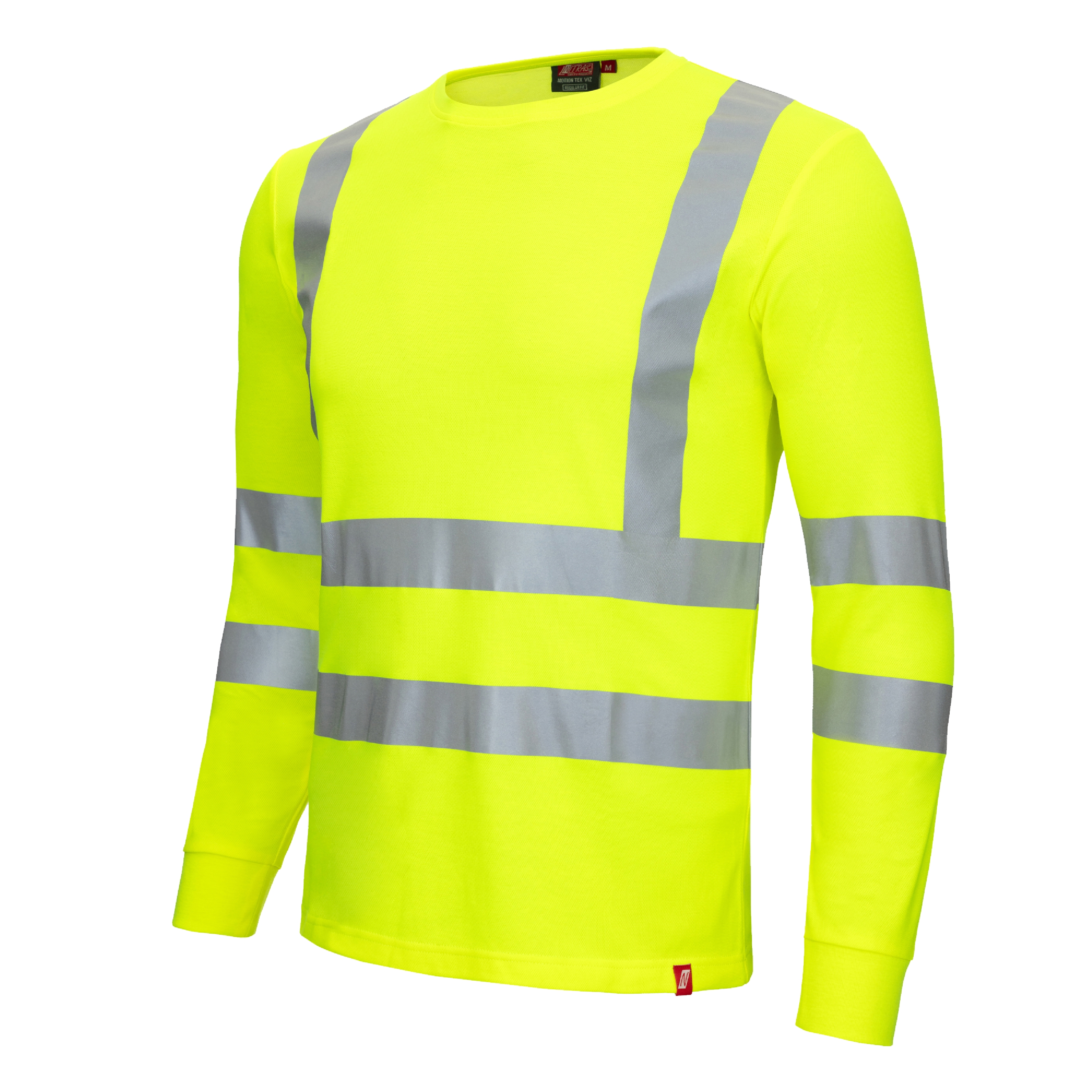 NITRAS MOTION TEX VIZ, Warnschutz-Langarmshirt, EN ISO 13688, EN ISO 20471, EN 13758-2
