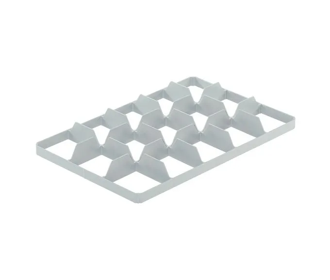 Gl?serteileins?tze von Bekuplast f?r Euro-Norm-Beh?lter, Ausf?hrung unten, 554x354x58 mm, 355 g, aus robustem PP-C, ideal f?r sicheren Glastransport.