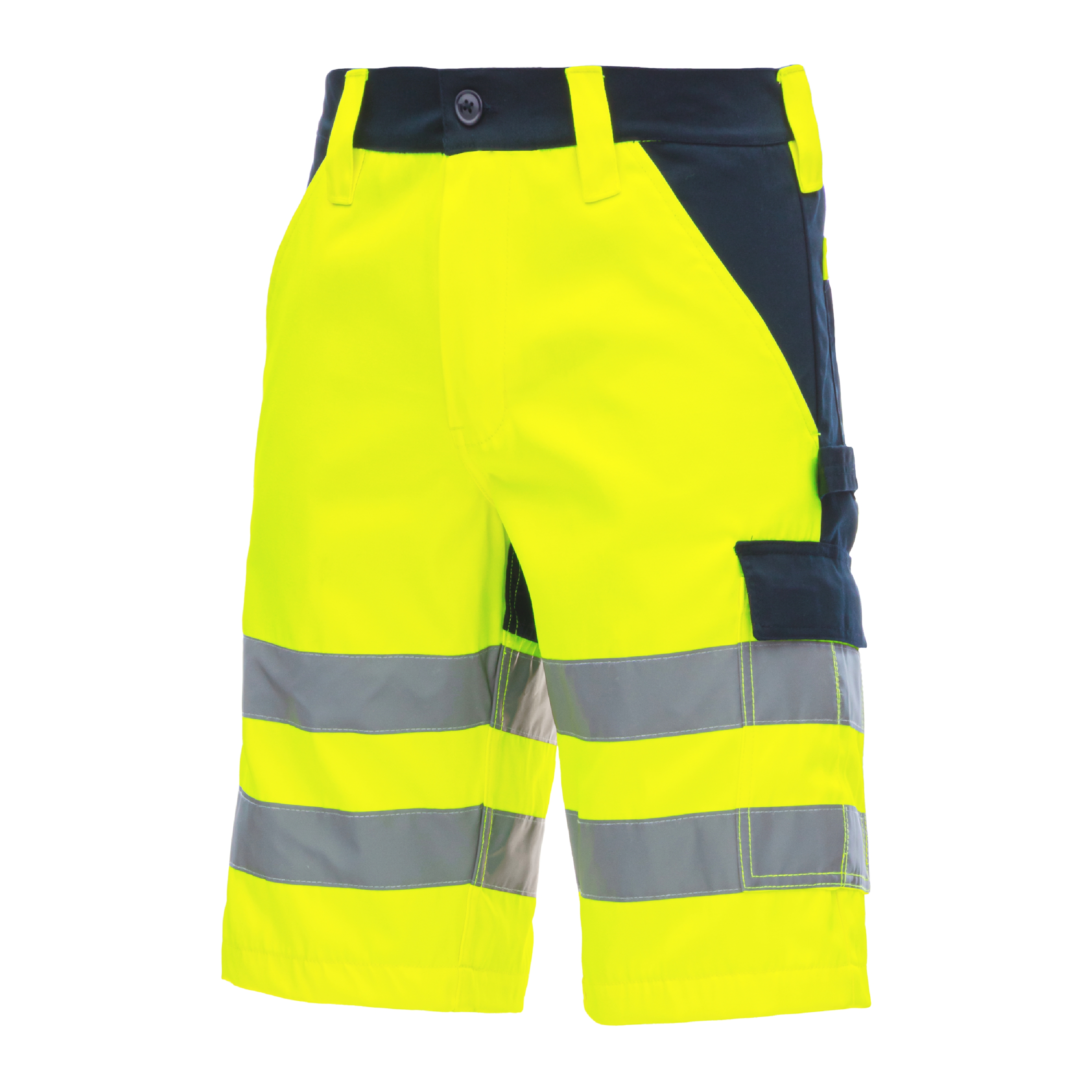 NITRAS MOTION TEX VIZ, Warnschutz - Arbeitshose, kurz, EN ISO 13688, EN ISO 20471