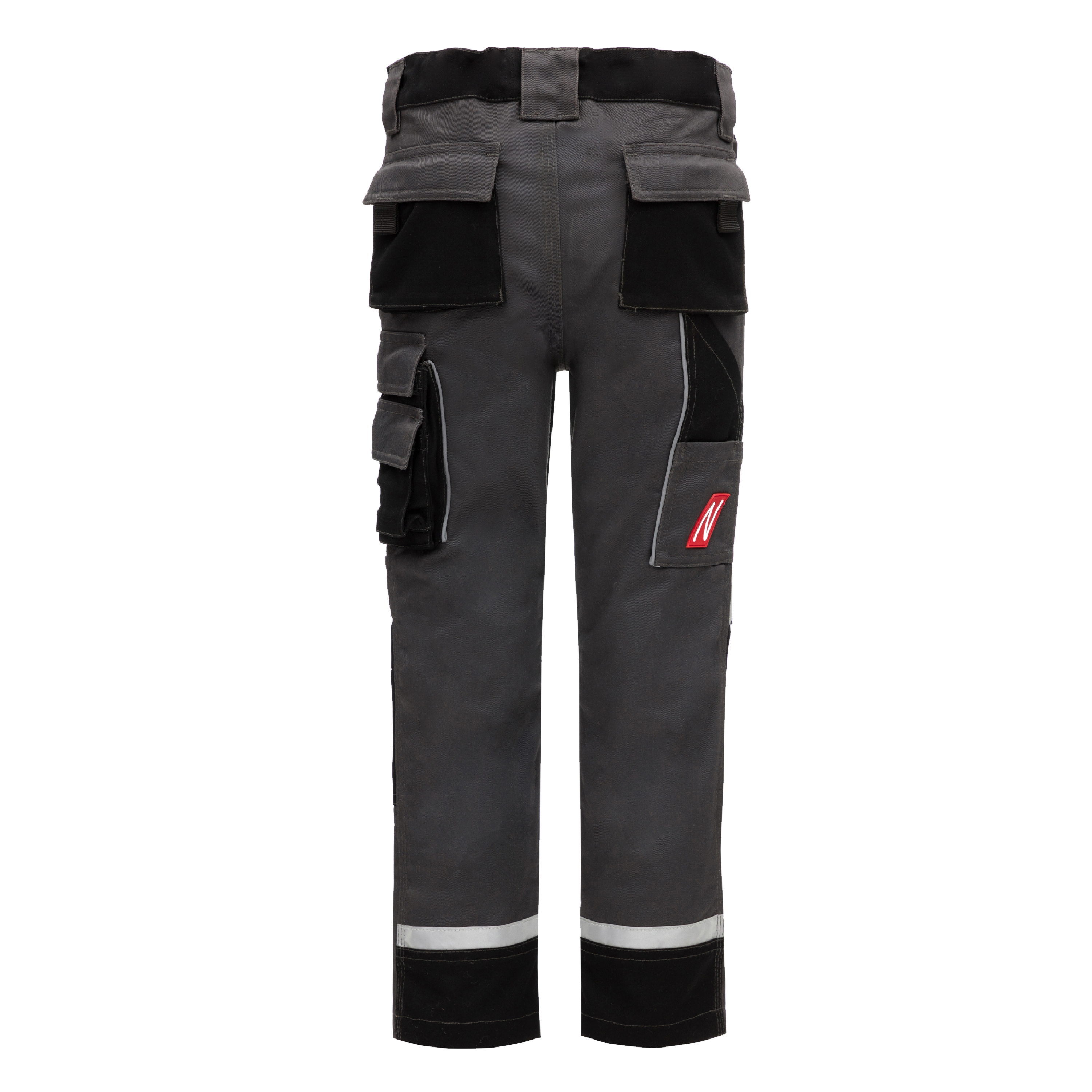 NITRAS MOTION TEX KIDS, Arbeitshose, lang, grau / schwarz, OEKO-TEX