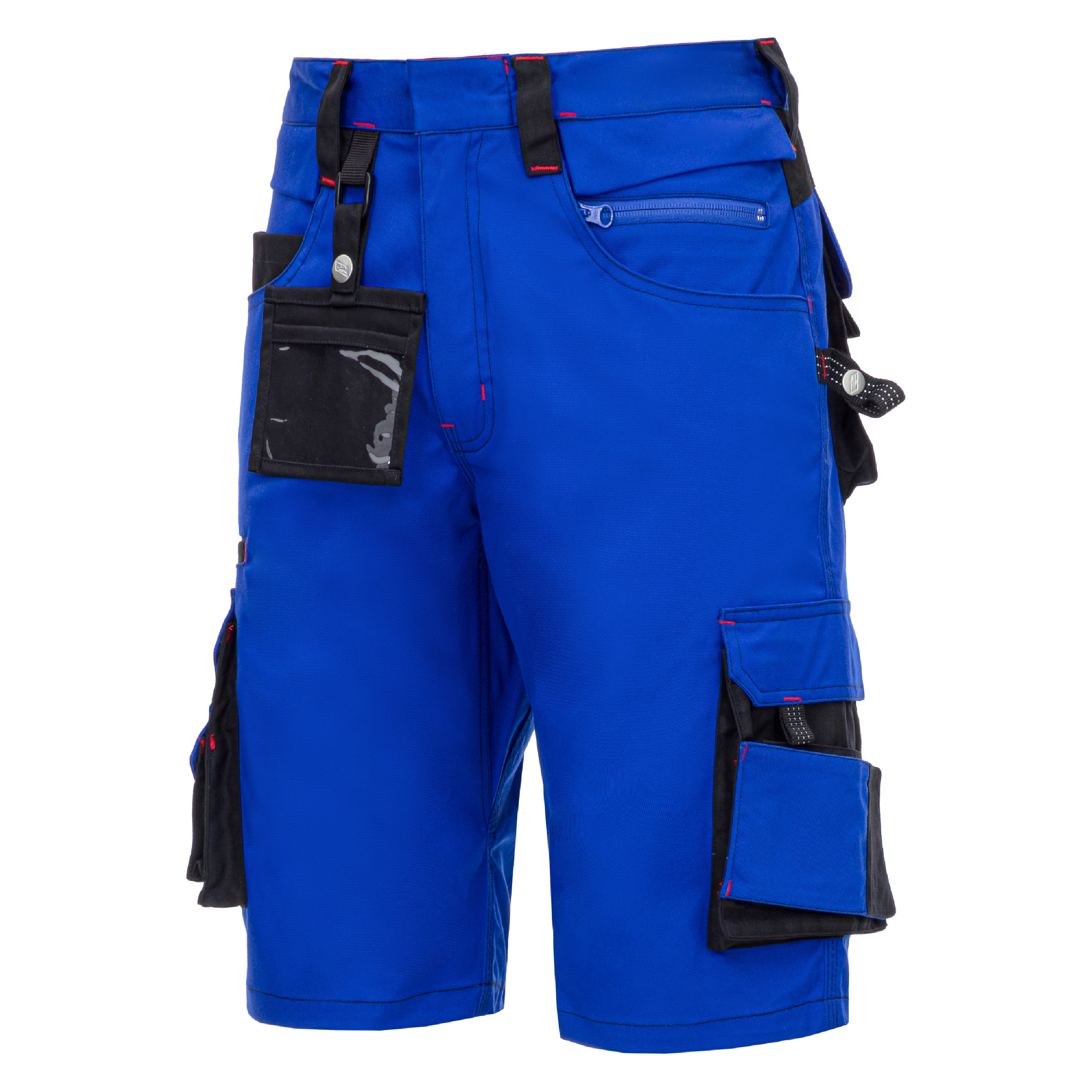 NITRAS MOTION TEX PRO FX, Arbeitshose, kurz, königsblau / schwarz, OEKO-TEX