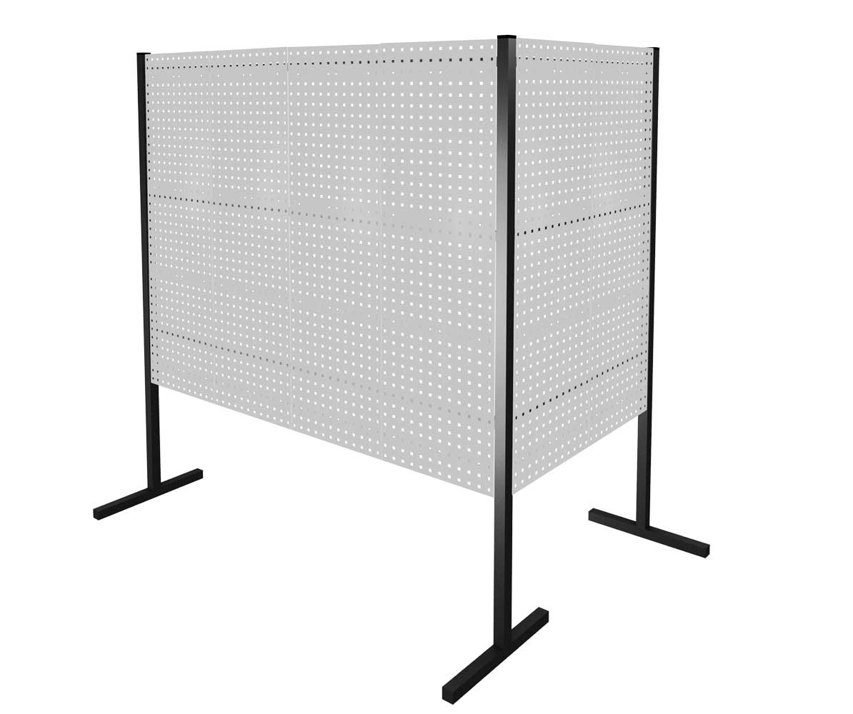 Das ®RasterPlan Trennwand Doppelfeld 90° von Kappes Systeme GmbH bietet flexible Raumlösungen mit robustem Design, ideal für industrielle Anwendungen. Maße: L1000/2000 mm, H1500 mm.