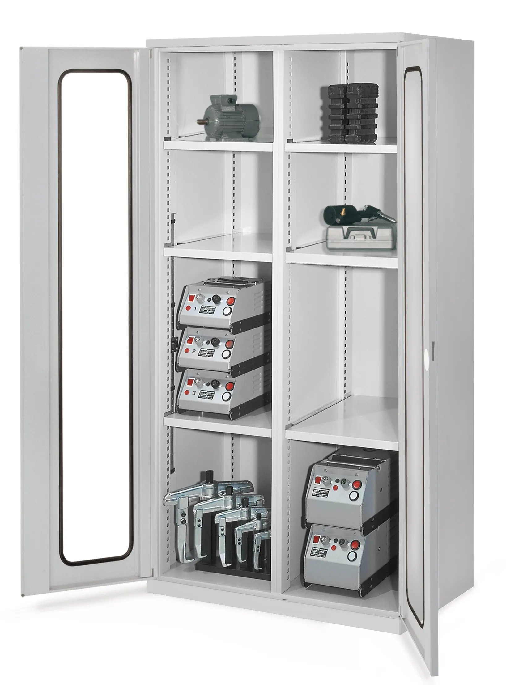 Schwerlastschrank von Kappes Systeme: Robuste Stahlkonstruktion, 1,65 Tonnen Tragkraft, flexible Lagerung mit Schubladen und verstellbaren Fachb?den, sicher abschlie?bar.