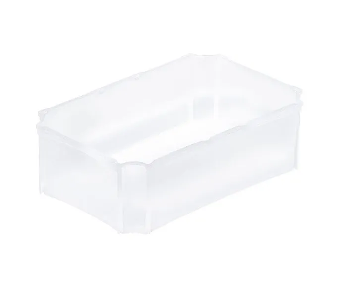 Transluzenter Einsatzbehälter der Basicline-Reihe von Bekuplast, 276x177x85mm, 3,2L Volumen, aus robustem PP-C, schützt sicher vor Staub und Feuchtigkeit.