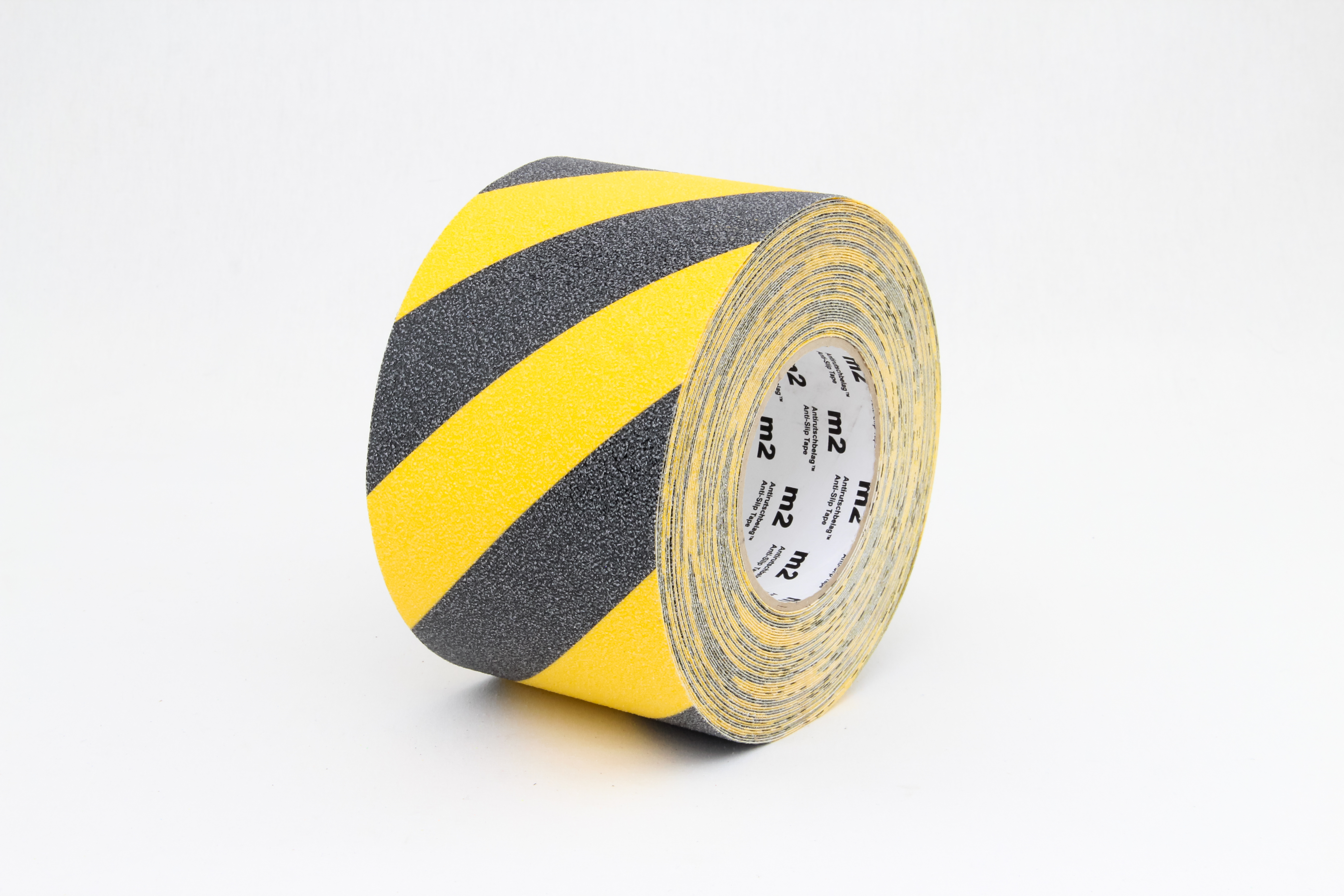 m2-Antirutschbelag Warnmarkierung schwarz/gelb Rolle 100mm x 18,3m