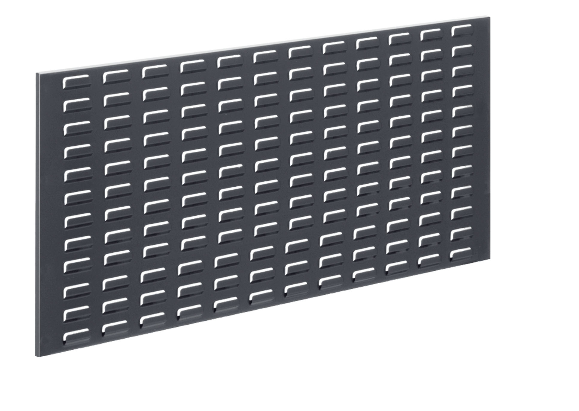 ®RasterPlan Schlitzplatte B 1000 mm x H 450 mm Breitformat RAL 7016 - Anthrazitgrau Universell kombinier- und einsetzbar. Kompatibel mit ®RasterPlan Lochplatten.