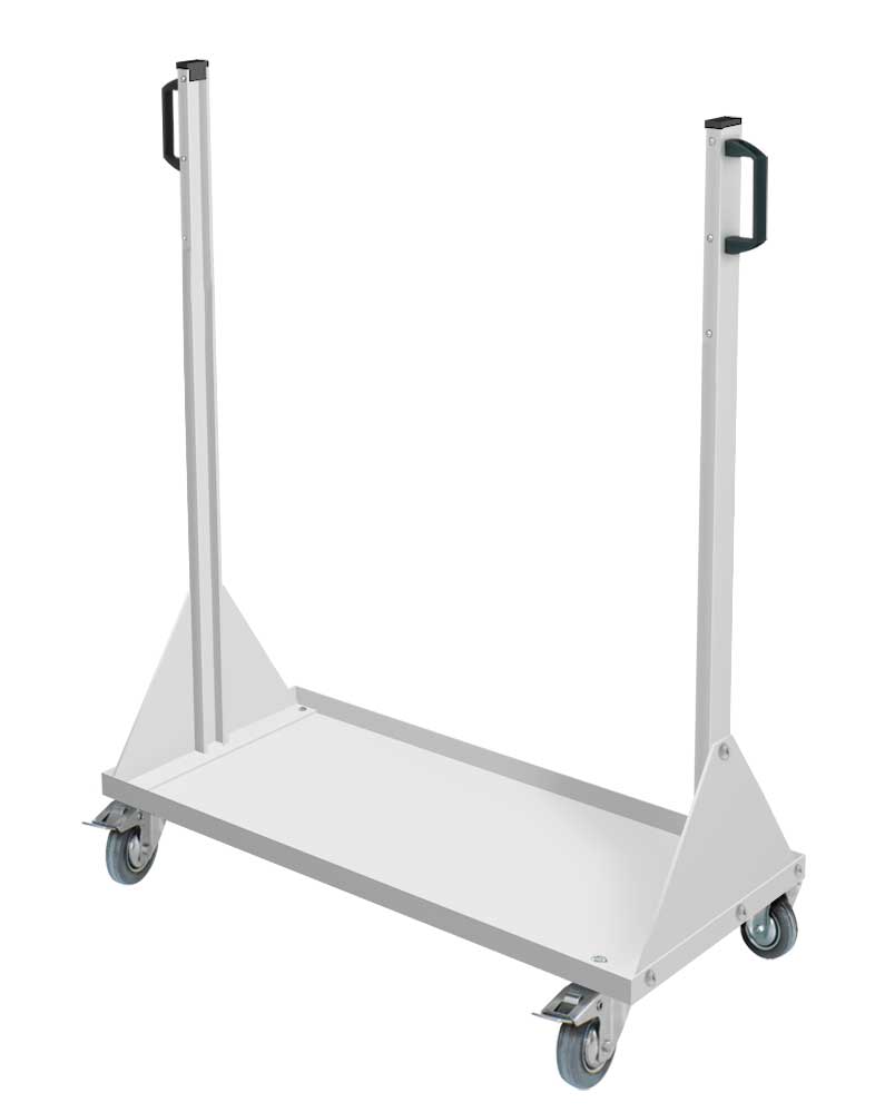 RasterMobil Fahrmodul Gr 3 ohne Platten H1230 x B1000 x T500 mm RAL 7035.