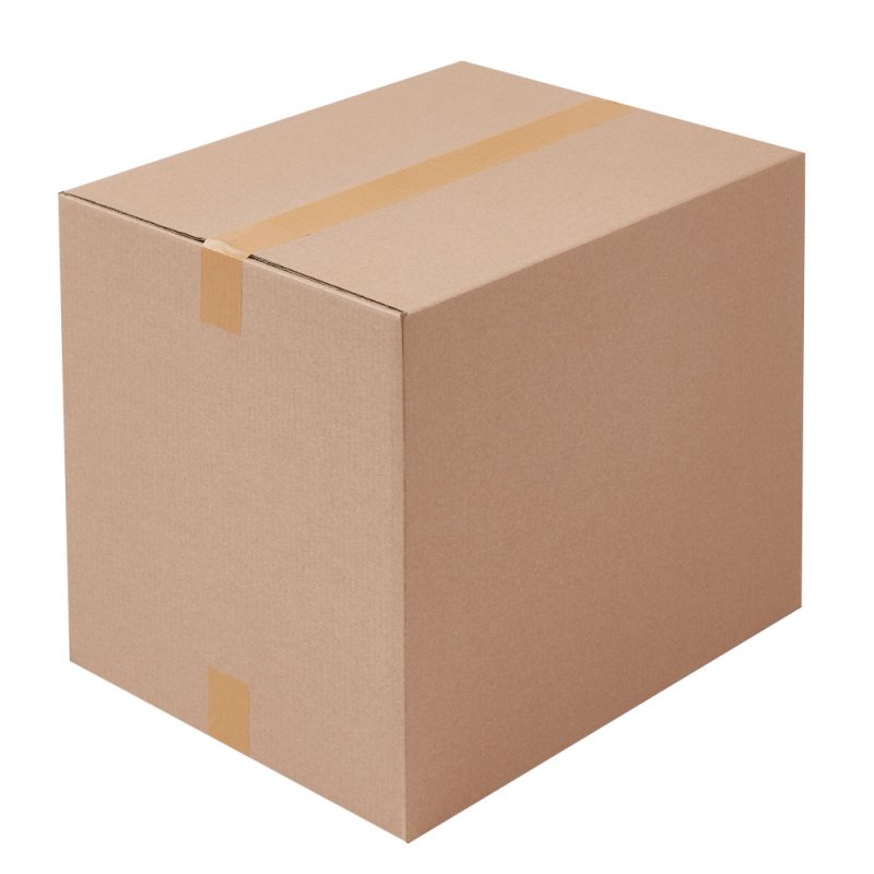 Braune Kartonagen mit dem Außenmaß 500x400x400 mm
