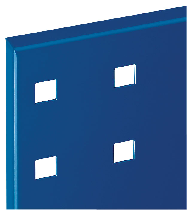 Die ®RasterPlan Lochplatte von Kappes Systeme GmbH in Enzianblau (B 500 mm x H 450 mm) bietet vielseitige Organisation mit robuster Stahlkonstruktion und verdeckter Montage.