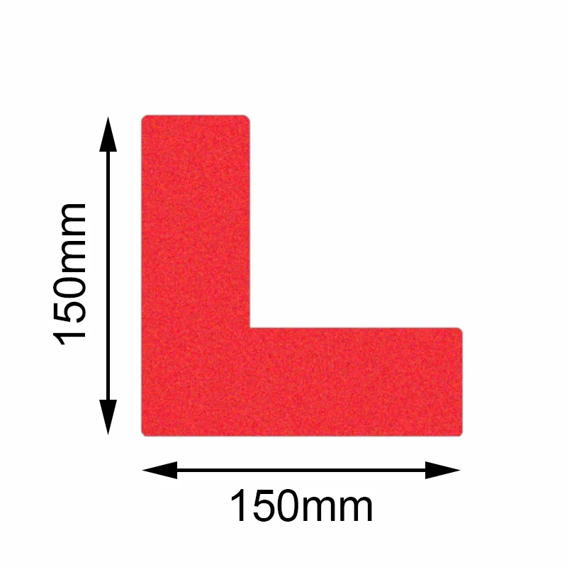 Bodenmarkierer Safety Rot von Mehlhose: Langlebige, rutschfeste PVC-Folie, einfach zu montieren, ideal f?r Innenbereiche. 150x150mm, 10 St?ck pro Packung.