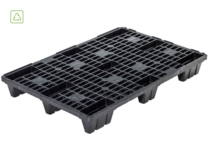Leichte nestbare Kunststoffpaletten Paletten light gestapelt