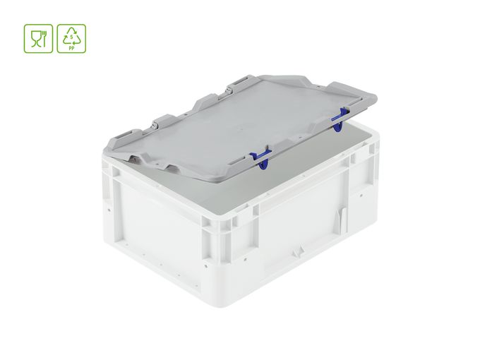 Scharnierdeckel Eurobehaelter silverline Header