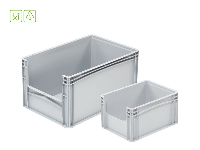 Eurobehaelter mit Entnahmeoeffnung basicline Header